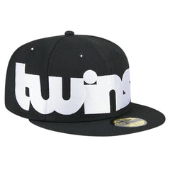 Minnesota Twins Checkered Undervisor 59FIFTY Fitted Hat Black | New Era