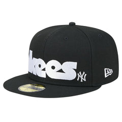 New York Yankees Checkered Undervisor 59FIFTY Fitted Hat Black | New Era