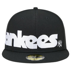 New York Yankees Checkered Undervisor 59FIFTY Fitted Hat Black | New Era