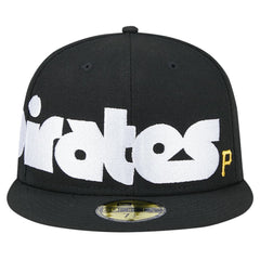 Pittsburgh Pirates Checkered Undervisor 59FIFTY Fitted Hat Black | New Era