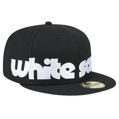 Chicago White Sox Checkered Undervisor 59FIFTY Fitted Hat Black | New Era