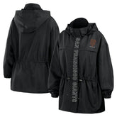 San Francisco Giants WEAR by Erin Andrews Women's Full-Zip Windbreaker Hoodie Jacket Black