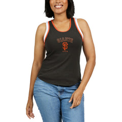 San Francisco Giants WEAR by Erin Andrews Women's Colorblock Racerback Tank Top Black
