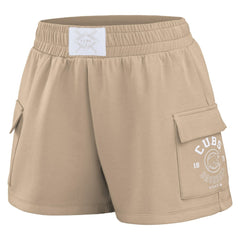 Chicago Cubs WEAR by Erin Andrews Women's Shorts Tan