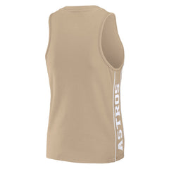 Houston Astros WEAR by Erin Andrews Women's Tonal Tank Top Tan