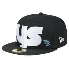 Tampa Bay Rays Checkered Undervisor 59FIFTY Fitted Hat Black | New Era