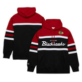Chicago Blackhawks Mitchell & Ness Head Coach Pullover Hoodie Black/Red