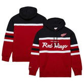 Detroit Red Wings Mitchell & Ness Head Coach Pullover Hoodie Red/Black