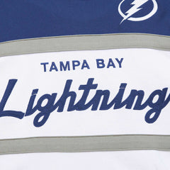 Tampa Bay Lightning Mitchell & Ness Head Coach Pullover Hoodie White/Blue