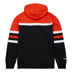 Philadelphia Flyers Mitchell & Ness Head Coach Pullover Hoodie Black/Orange