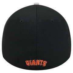 San Francisco Giants Visor Trim 39THIRTY Flex Hat Gray/Black | New Era
