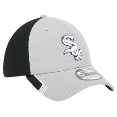 Chicago White Sox Visor Trim 39THIRTY Flex Hat Gray/Black | New Era
