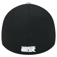 Chicago White Sox Visor Trim 39THIRTY Flex Hat Gray/Black | New Era