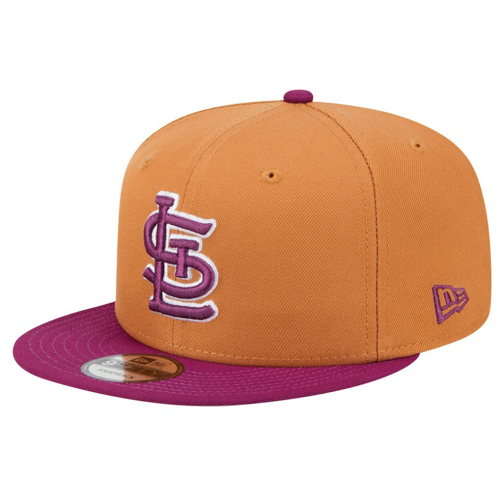 St. Louis Cardinals Color Pack Two-Tone 9FIFTY Snapback Hat Brown/Purple | New Era