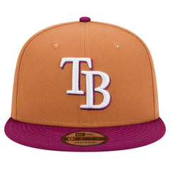 Tampa Bay Rays Color Pack Two-Tone 9FIFTY Snapback Hat Brown/Purple | New Era