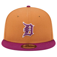 Detroit Tigers Color Pack Two-Tone 9FIFTY Snapback Hat Brown/Purple | New Era
