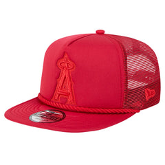 Los Angeles Angels Tone Foam Meshback Golfer Snapback Hat Red | New Era