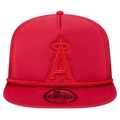 Los Angeles Angels Tone Foam Meshback Golfer Snapback Hat Red | New Era