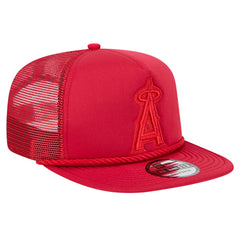 Los Angeles Angels Tone Foam Meshback Golfer Snapback Hat Red | New Era
