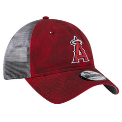Los Angeles Angels Team Slick Trucker 9TWENTY Adjustable Hat Red | New Era