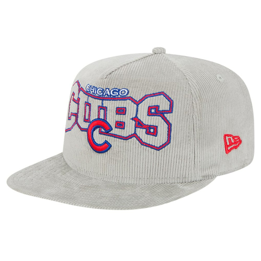 Chicago Cubs Gray Corduroy Golfer Snapback Hat | New Era