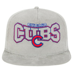 Chicago Cubs Gray Corduroy Golfer Snapback Hat | New Era