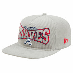 Atlanta Braves Gray Corduroy Golfer Snapback Hat | New Era