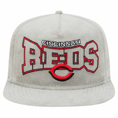 Cincinnati Reds Gray Corduroy Golfer Snapback Hat | New Era