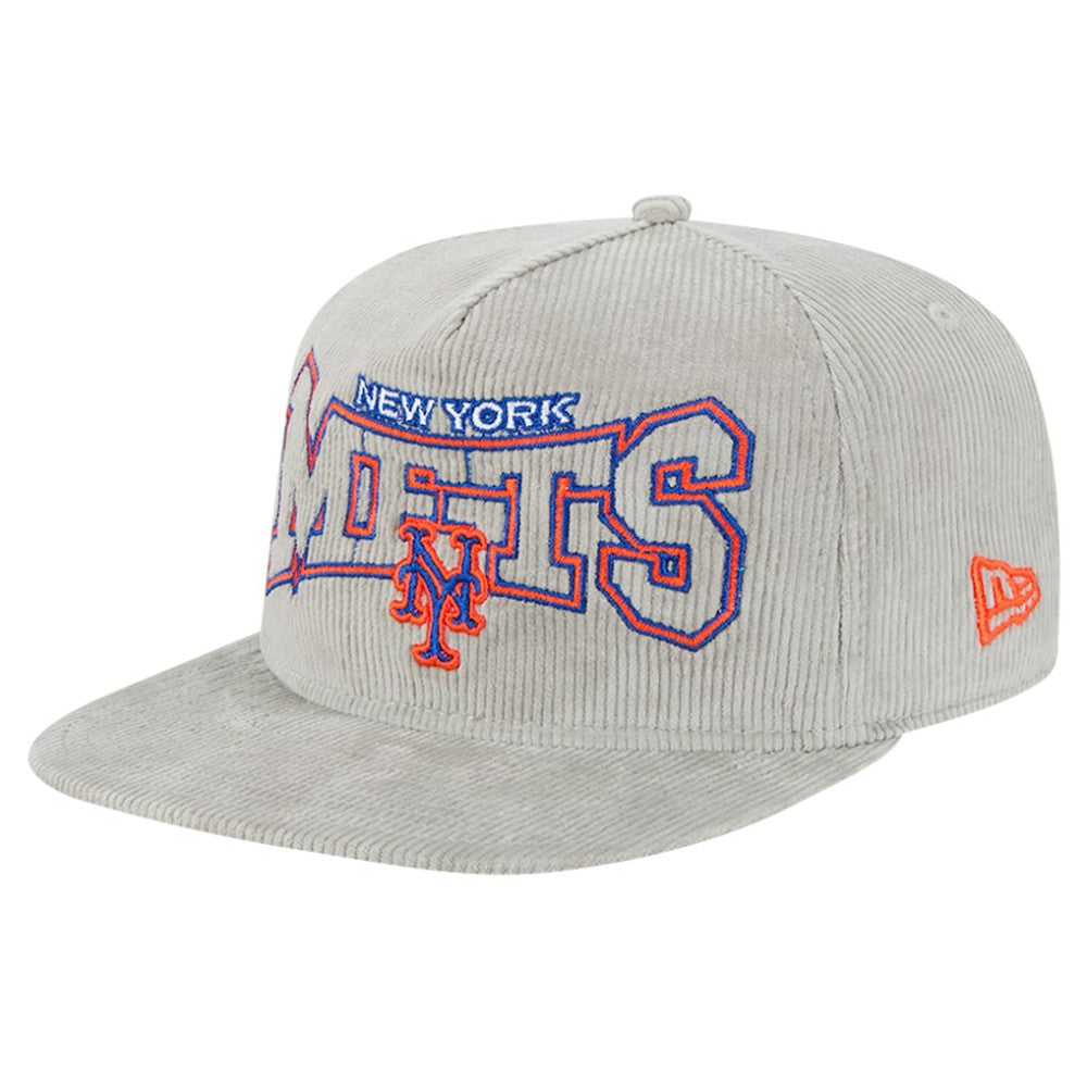 New York Mets Gray Corduroy Golfer Snapback Hat | New Era
