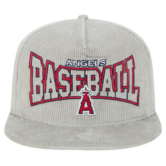 Los Angeles Angels Gray Corduroy Golfer Snapback Hat | New Era
