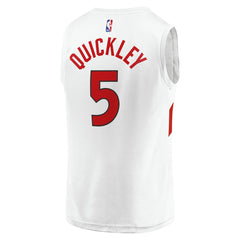 Immanuel Quickley Toronto Raptors Fast Break Player Jersey - Association Edition - White