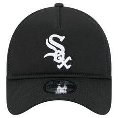 Chicago White Sox 9FORTY A-Frame Trucker Adjustable Hat Black | New Era