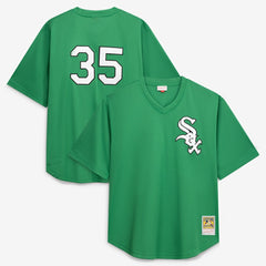 Frank Thomas Chicago White Sox Profile Big & Tall Cooperstown Collection Mesh Batting Practice Jersey - Kelly Green