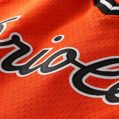 Cal Ripken Jr. Baltimore Orioles Profile Big & Tall Cooperstown Collection Mesh Batting Practice Jersey - Orange