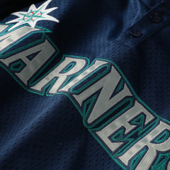 Seattle Mariners Big & Tall Cooperstown Collection Mesh Batting Practice Jersey - Navy