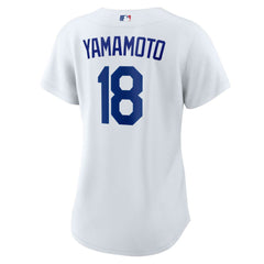 Yoshinobu Yamamoto Los Angeles Dodgers Women's Home Replica Player Jersey - White