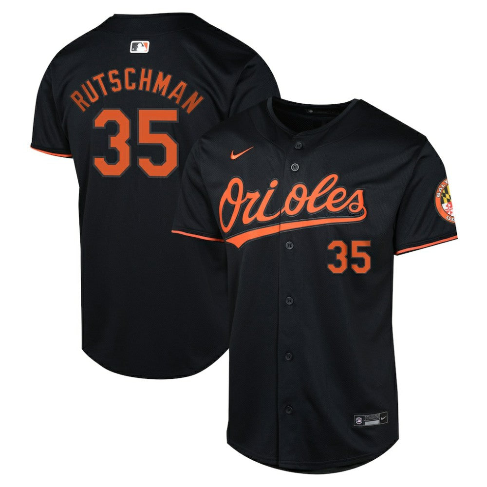 Adley Rutschman Baltimore Orioles Youth Alternate Limited Player Jersey Black | Nike
