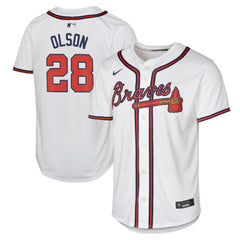 Matt Olson Atlanta Braves Youth Home Limited Player Jersey White | Nike