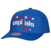 Washington Capitals Mitchell & Ness Team Ground Pro Adjustable Hat Blue