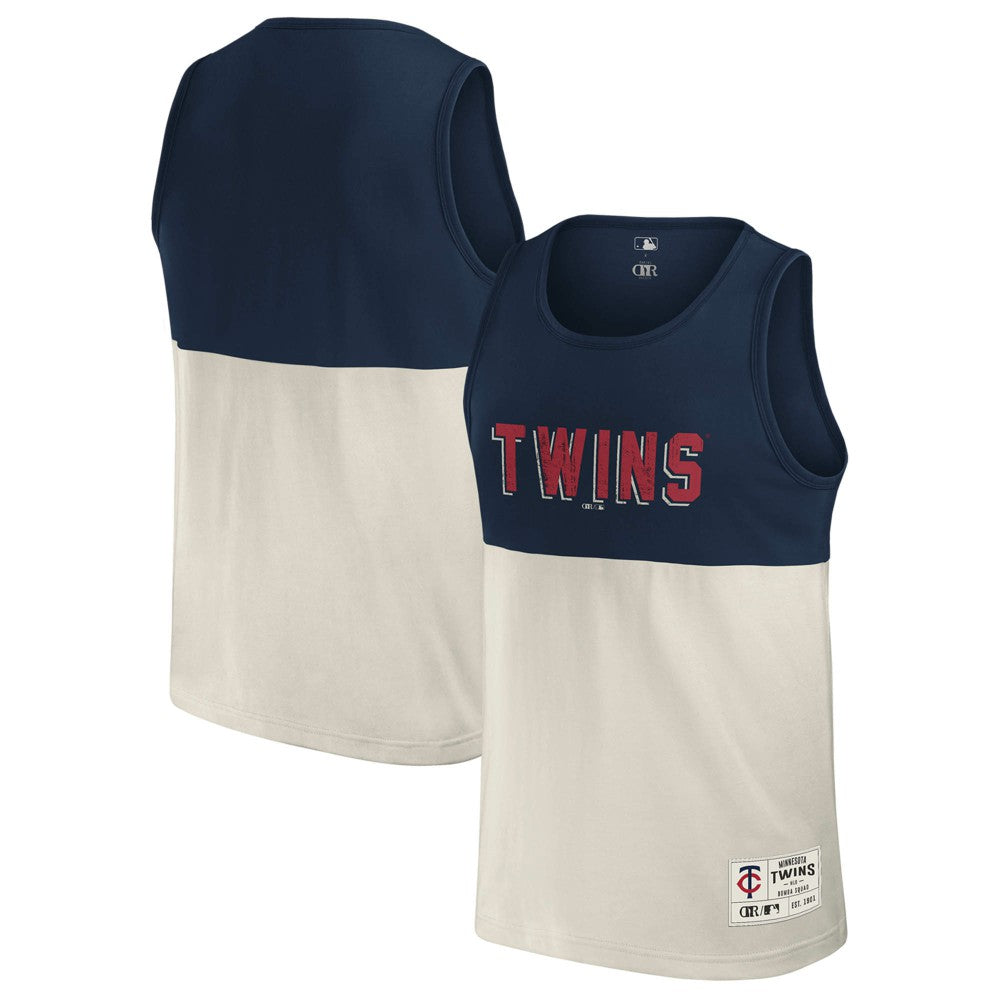 Minnesota Twins Darius Rucker Collection Colorblock Tank Top Navy
