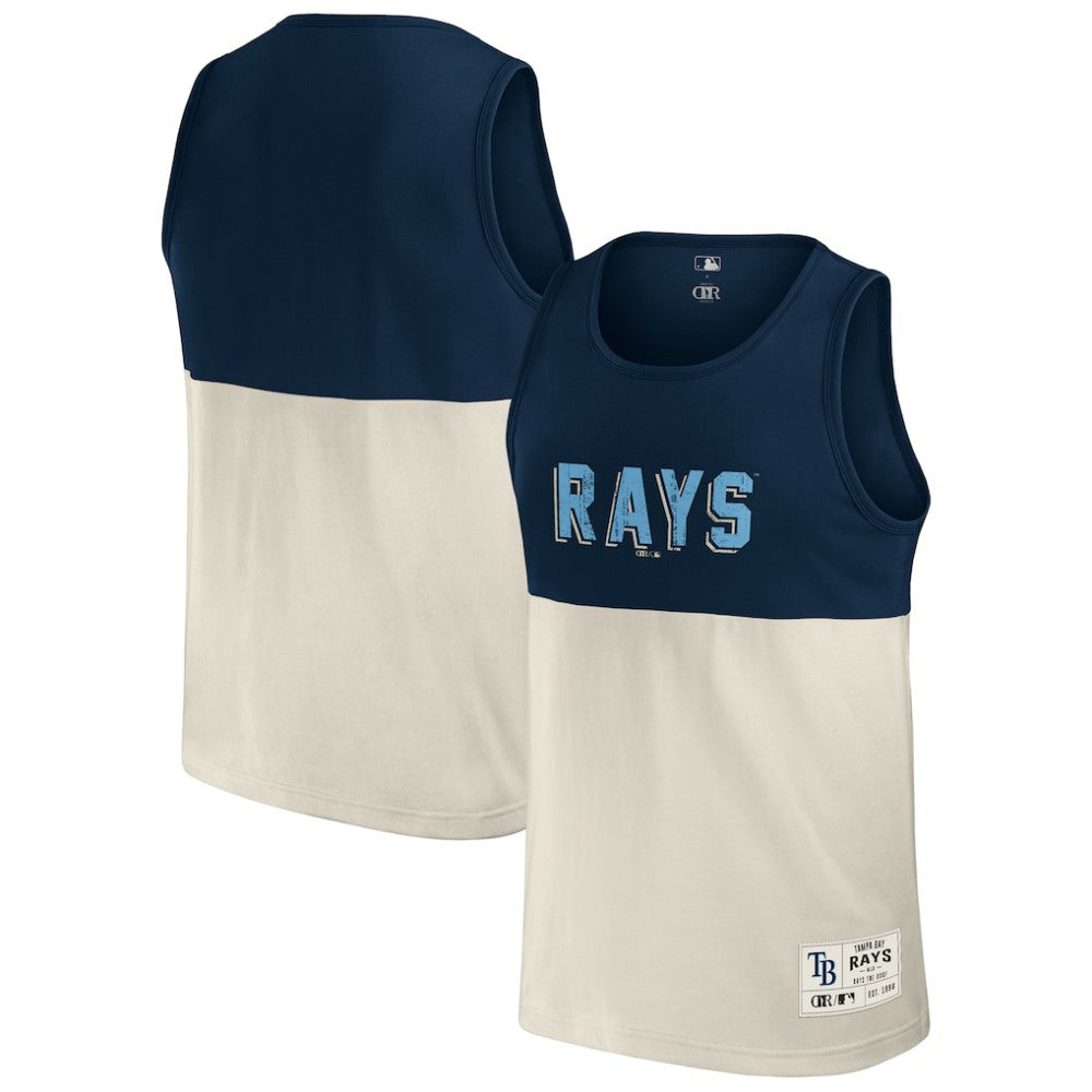 Tampa Bay Rays Darius Rucker Collection Colorblock Tank Top Navy