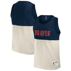 Atlanta Braves Darius Rucker Collection Colorblock Tank Top Navy