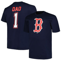 Boston Red Sox Profile Big & Tall #1 Dad T-Shirt Navy