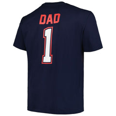 Boston Red Sox Profile Big & Tall #1 Dad T-Shirt Navy