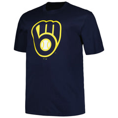 Milwaukee Brewers Profile Big & Tall #1 Dad T-Shirt Navy