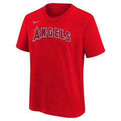 Mike Trout Los Angeles Angels Youth Name & Number T-Shirt Red | Nike