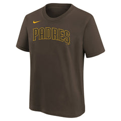 Manny Machado San Diego Padres Youth Name & Number T-Shirt Brown | Nike