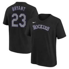Kris Bryant Colorado Rockies Youth Name & Number T-Shirt Black | Nike