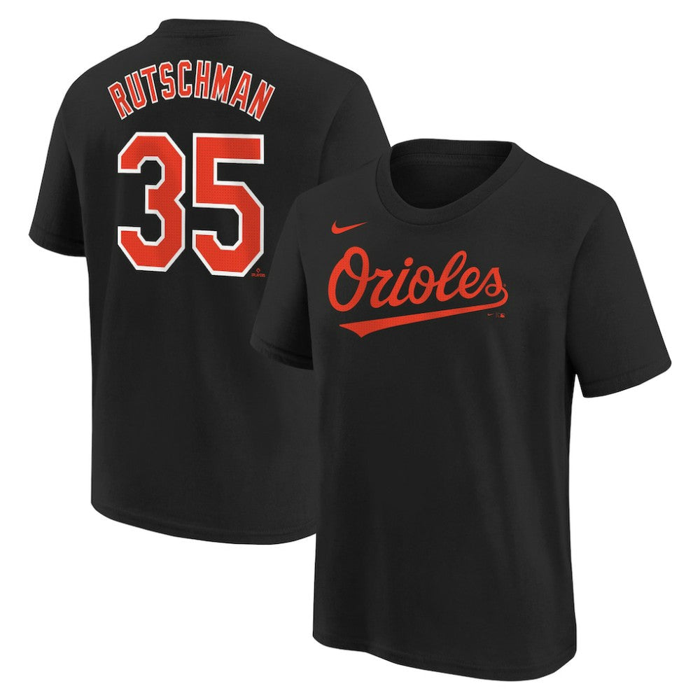 Adley Rutschman Baltimore Orioles Youth Name & Number T-Shirt Black | Nike