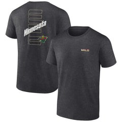 Minnesota Wild Fanatics Backbone T-Shirt Heather Charcoal